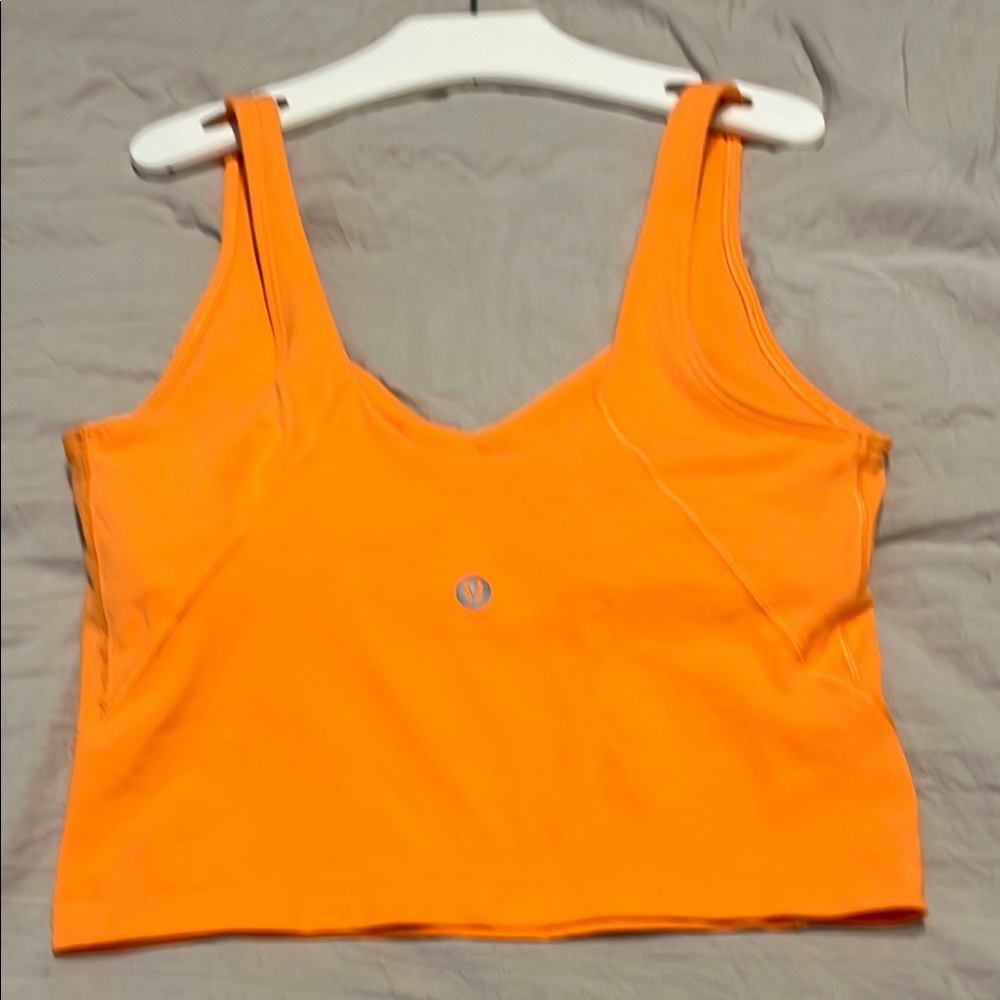 lululemon athletica Orange Crop Top